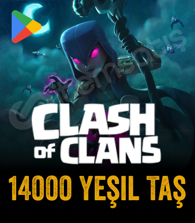 Clash of Clans 14000 Yeşil Taş ( Android )