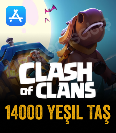 Clash of Clans 14000 Yeşil Taş ( Apple )