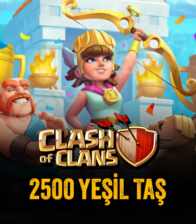 Clash of Clans 2500 Yeşil Taş