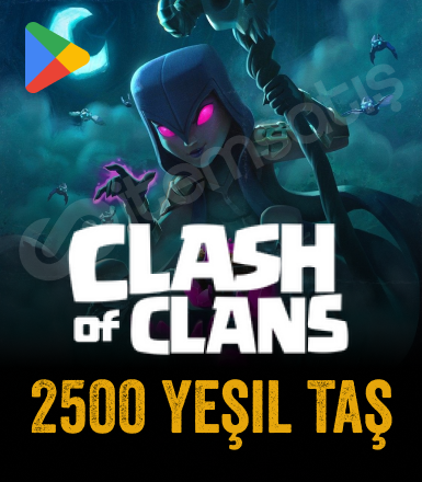 Clash of Clans 2500 Yeşil Taş ( Android )