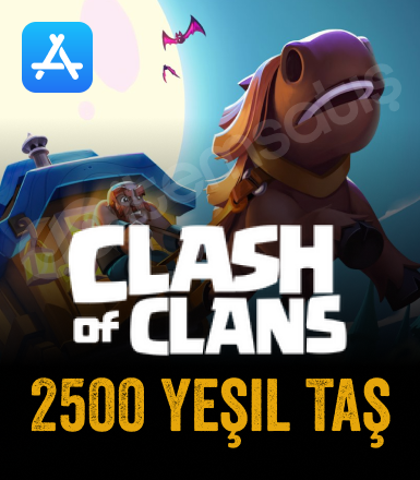Clash of Clans 2500 Yeşil Taş ( Apple )