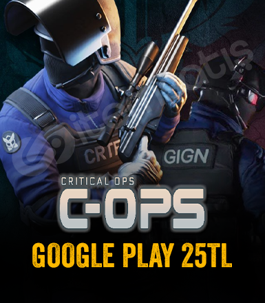 Critical Ops Google Play 25 TL Kodu
