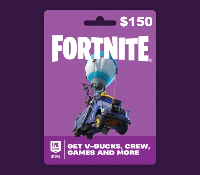 Fortnite USD 150 PC Epic Games Gift Card US