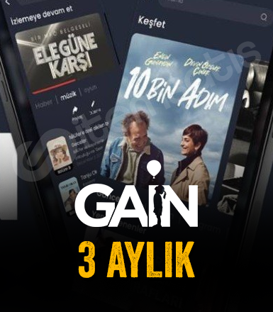 Gain 3 Aylık Üyelik