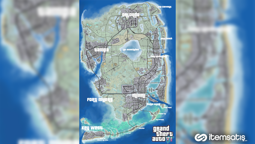 GTA 6 Haritası: Vice City, Miami ve Unreal Engine ile Yeni Nesil Açık Dünya
