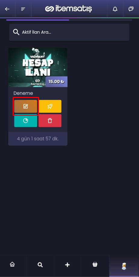 İlanımı Nasıl Düzenleyebilirim?