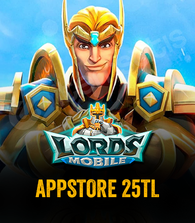 Lords Mobile App Store 25 TL Kodu