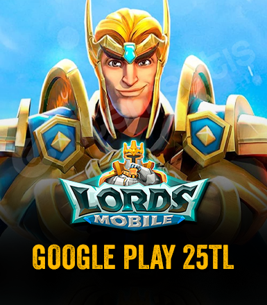 Lords Mobile Google Play 25 TL Kodu