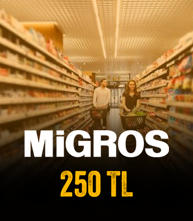 Migros 250 TL Hediye Kartı