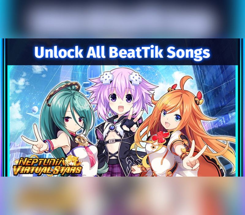 Neptunia Virtual Stars - Unlock All BeatTik Songs DLC PC Steam CD Key