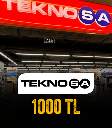 Teknosa 1000 TL Hediye Kartı