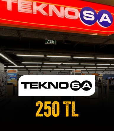 Teknosa 250 TL Hediye Kartı