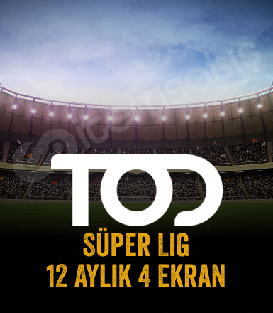 TOD TV Süper Lig 12 Aylık (4 Ekran)