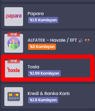 Tosla ile Nasıl Bakiye Yüklenir?