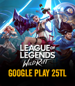Google Play 25 TL