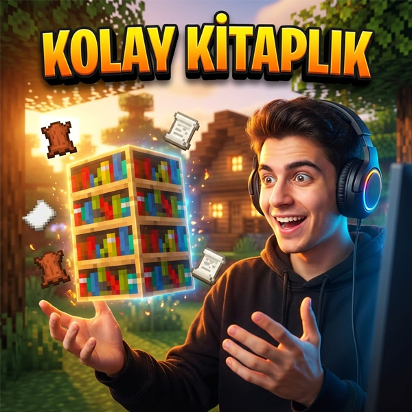 Minecraft’ta Kitap ve Kitaplık Nasıl Yapılır? Adım Adım Rehber
