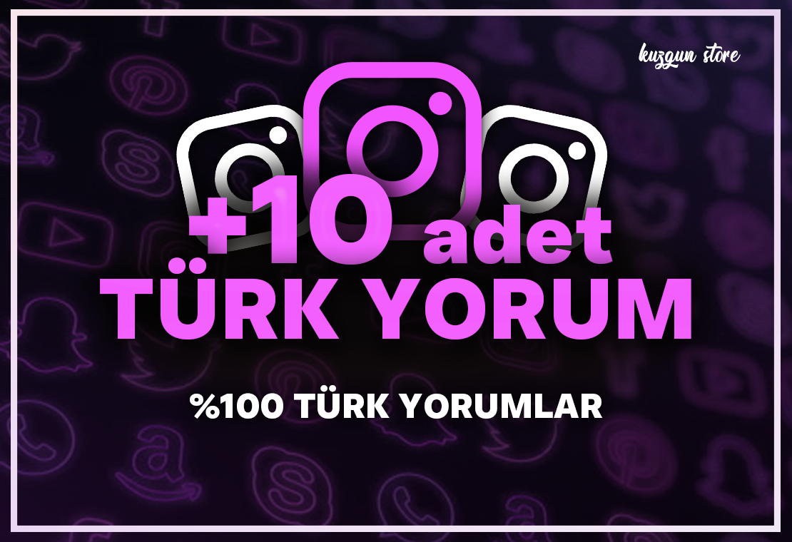 ⭐ +10 adet Türk Instagram Gerçek Yorum⭐ ⭐ +10 adet Türk Instagram Gerçek Yorum⭐
