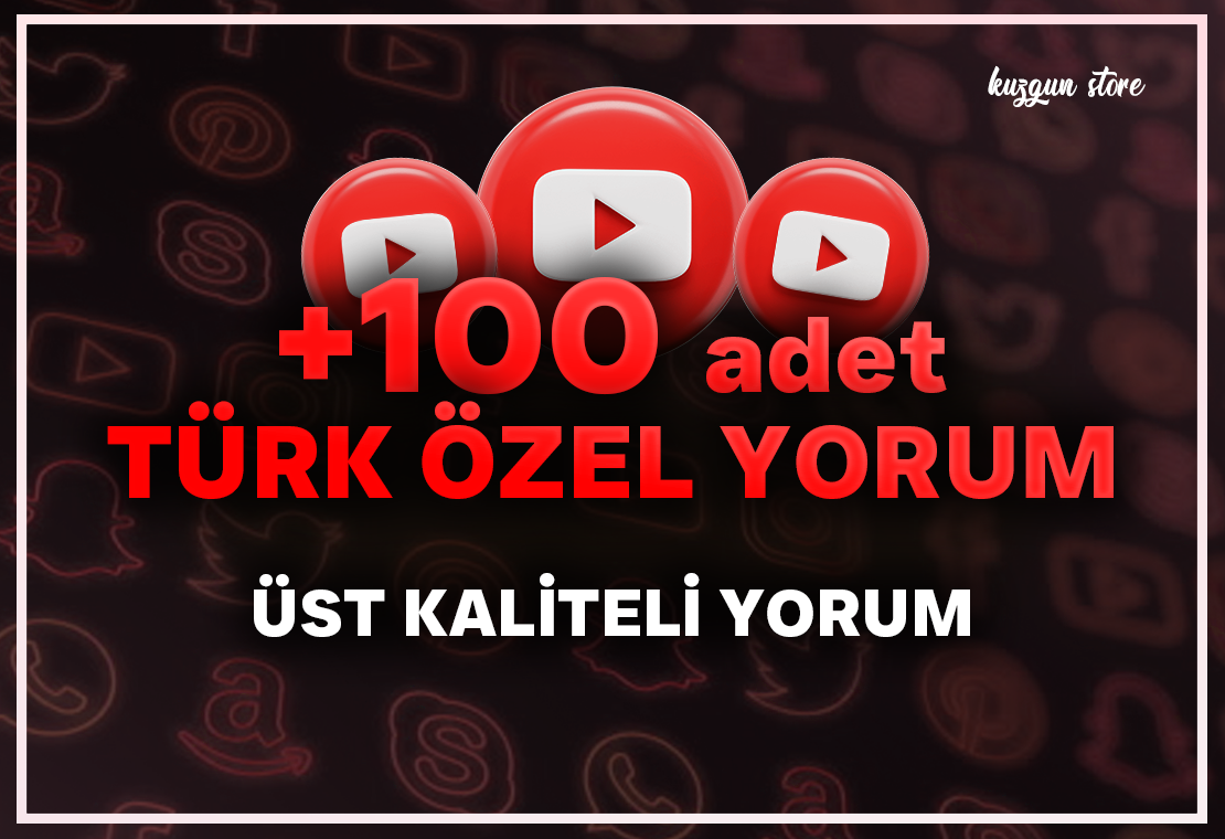 +100 adet TÜRK ÖZEL YORUM +100 adet TÜRK ÖZEL YORUM