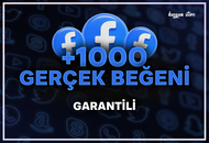 +1000 Facebook Beğeni