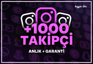 +1000 Instagram Gerçek Takipçi + Garantili