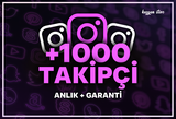 +1000 Instagram Gerçek Takipçi + Garanti&Anlık