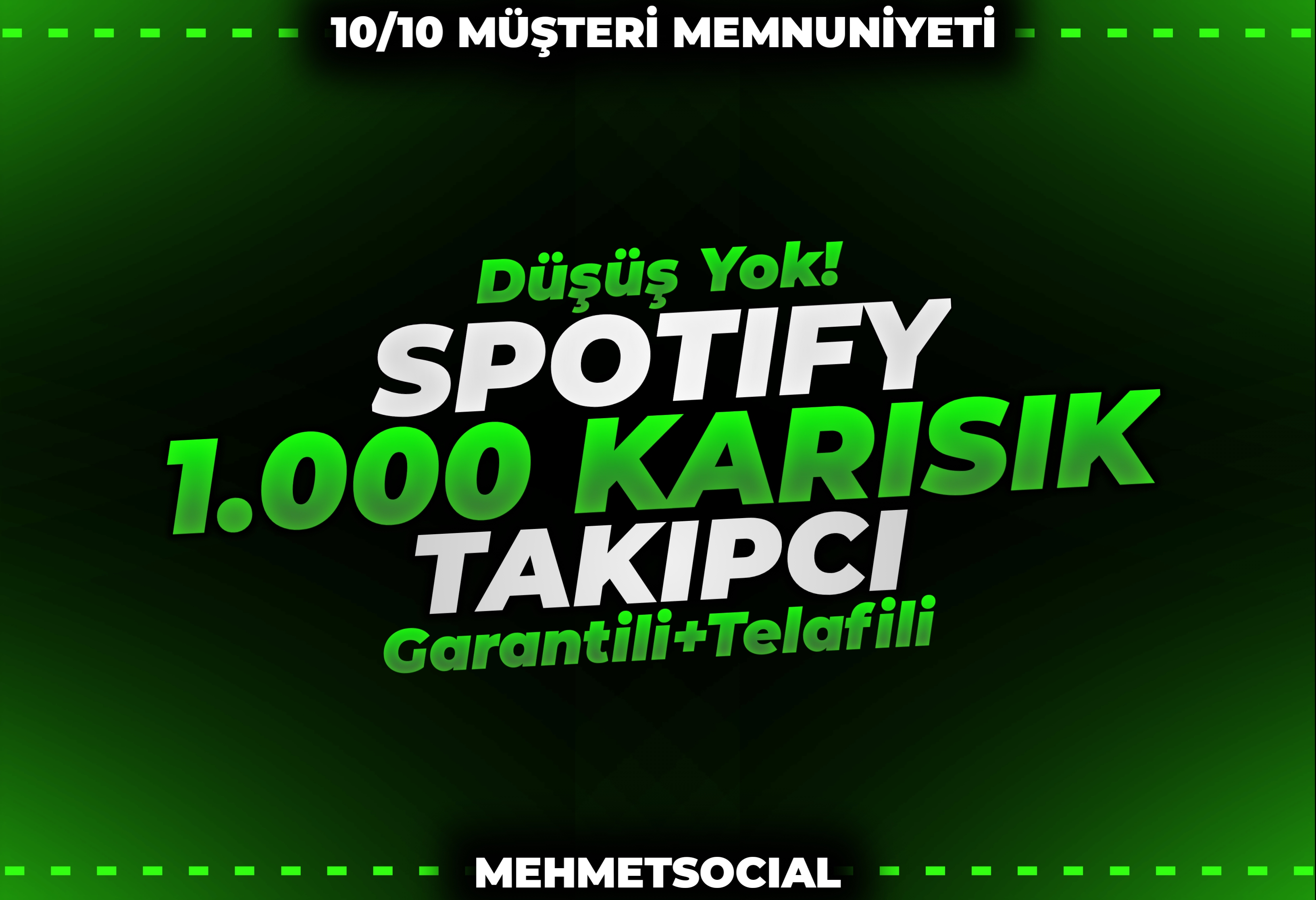 +1.000 Spotify Takipçi / 365 Gün Garantili