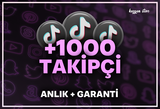 +1000 Tiktok Gerçek Takipçi ♻️ Garantili ♻️