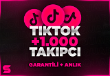 +1000 Tiktok Takipçi / Üst Kalite + Garanti