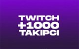 +1.000 Twitch Üst Kalite Takipçi