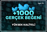 +1000 Twitter Gerçek Beğeni | garantil+anlık