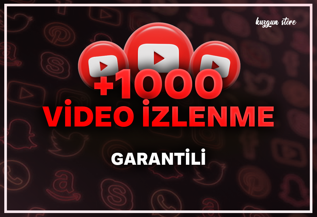 +1000 Youtube İzlenme +garanti +1000 Youtube İzlenme +garanti