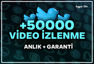 +50000 Twitter Video İzlenme | Hızlı+garanti
