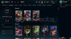 ⭐EUW / +129 SKİN / EFSANE HESAP⭐