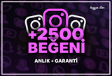 +2500 Instagram Gerçek Kaliteli Beğeni