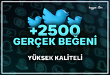 +2500 Twitter Gerçek Beğeni | garantil+anlık