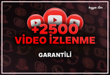 +2500 Youtube İzlenme + garanti