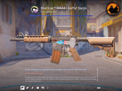 ⚡StatTrak M4A4 | Şeffaf Şarjör 4x Sticker 1x Süs