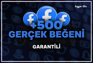 +500 Facebook Beğeni
