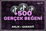 +500 Tiktok Gerçek Beğeni | Anlık+Garanti