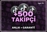 +500 Tiktok Gerçek Takipçi ♻️ Garantili ♻️