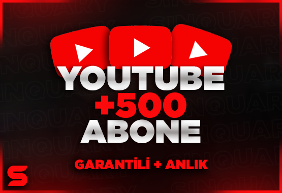 +500 Youtube Abone / Üst Kalite