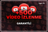+500 Youtube İzlenme +garanti