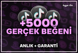 +5000 Tiktok Gerçek Beğeni | Anlık+Garanti