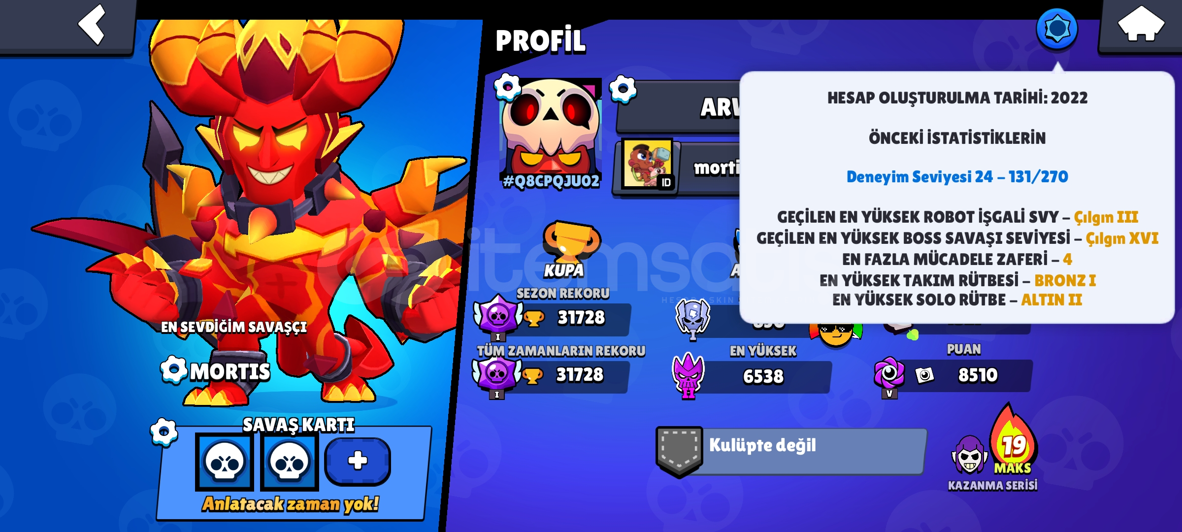 31k kupa maini mortis olanlar için fırsat!! 31k kupa maini mortis olanlar için fırsat!!