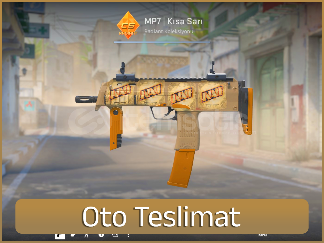 ⚡MP7 | Kısa Sarı 4x Sticker ⚡MP7 | Kısa Sarı 4x Sticker