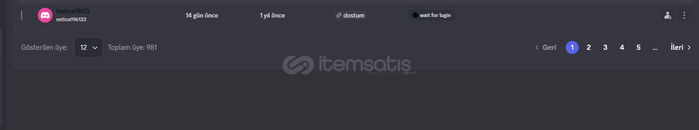 0 t@ken 900 üyeli sunucu taç devir