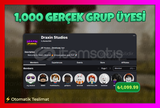 +1,000 Gerçek Kaliteli Grup Üyesi