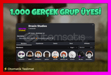 +1,000 Gerçek Kaliteli Grup Üyesi