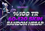 ⭐40-120 SKİN GARANTİ ULTRA +VİP RANDOM HESAP ⭐