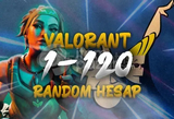 1-120 SKİN GARANTİLİ VALORANT RANDOM HESAP !! 